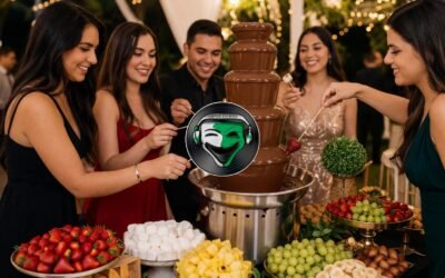 Fuente de chocolate para quince años