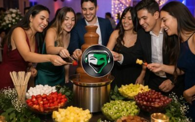Fuente de chocolate para eventos empresariales