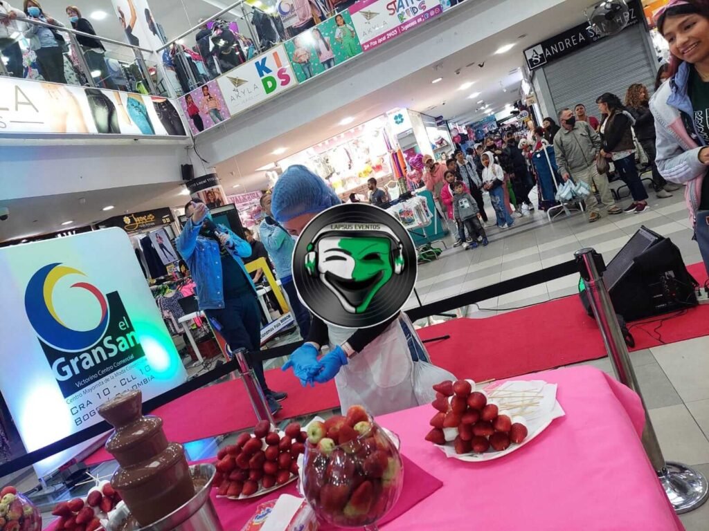 Fuente de chocolate para eventos en Bogotá